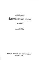 Tapa de Rumours of rain