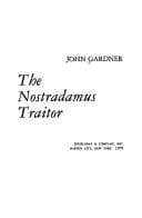 Tapa de The Nostradamus traitor
