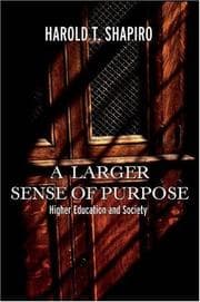 Tapa de A larger sense of purpose