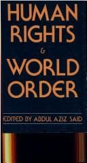 Tapa de Human rights and world order