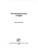 Tapa de The intonational system of English