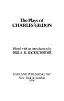 Tapa de The plays of Charles Gildon