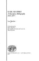 Tapa de Karl Shapiro