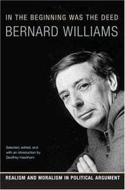 Tapa de In the Beginning Was the Deed: Realism and Moralism in Political Argument