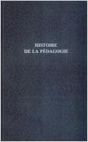 Tapa de Histoire de la pédagogie