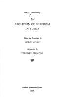 Tapa de The abolition of serfdom in Russia