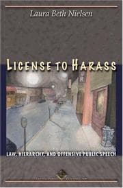 Tapa de License to harass