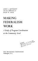 Tapa de Making federalism work
