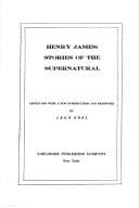 Tapa de Henry James : stories of the supernatural