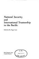 Tapa de National security and international trusteeship in the Pacific