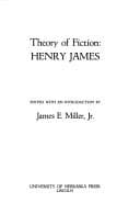 Tapa de Theory of fiction: Henry James