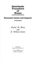 Tapa de Interbasin transfers of water