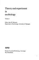 Tapa de Theory and experiment in exobiology
