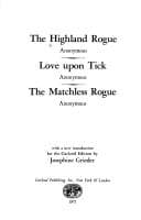 Tapa de The Highland rogue, anonymous