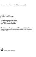 Tapa de Heinrich Heine, Wirkungsgeschichte als Wirkungskritik