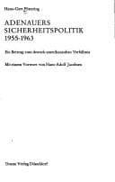 Tapa de Adenauers Sicherheitspolitik 1955-1963