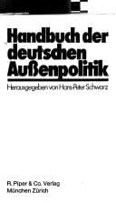 Tapa de Handbuch der deutschen Aussenpolitik