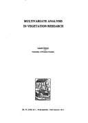 Tapa de Multivariate analysis in vegetation research