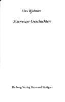 Tapa de Schweizer Geschichten