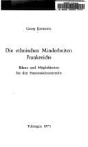 Tapa de Die ethnischen Minderheiten Frankreichs