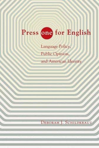 Tapa de Press "ONE" for English