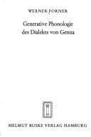 Tapa de Generative Phonologie des Dialekts von Genua