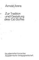 Tapa de Zur Tradition und Gestaltung des Cid-Stoffes