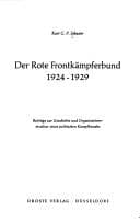 Tapa de Der Rote Frontkämpferbund, 1924-1929