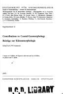 Tapa de Contributions to coastal geomorphology =