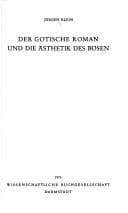 Tapa de Der gotische Roman und die Ästhetik des Bösen