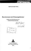 Tapa de Barockroman und Erbauungsliteratur