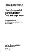 Tapa de Strukturwandel der deutschen Studentenpresse