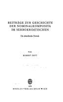 Tapa de Beiträge zur Geschichte der Nominalkomposita im Serbokroatischen