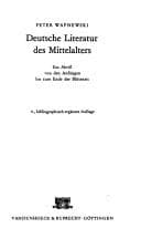 Tapa de Deutsche Literatur des Mittelalters