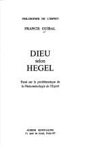 Tapa de Dieu selon Hegel