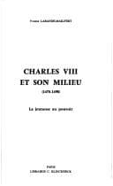 Tapa de Charles VIII et son milieu