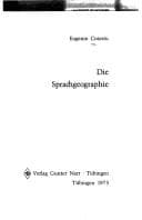 Tapa de Die Sprachgeographie