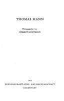 Tapa de Thomas Mann