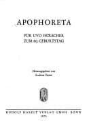 Tapa de Apophoreta