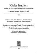 Tapa de Bestimmungsgründe des regionalen Entwicklungspotentials