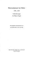 Tapa de Heeresadjutant bei Hitler 1938-1943