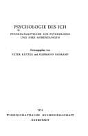 Tapa de Psychologie des Ich