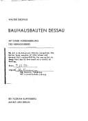 Tapa de Bauhausbauten Dessau