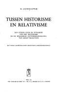 Tapa de Tussen historisme en relativisme