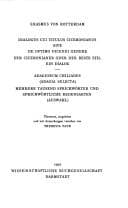 Tapa de Dialogus cui titulus Ciceronianus ; sive, De optimo dicendi genere. Adagiorum chiliades (Adagia selecta)