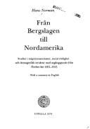 Tapa de Från Bergslagen till Nordamerika