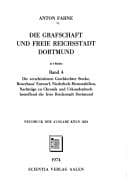 Tapa de Die Grafschaft und freie Reichstadt Dortmund