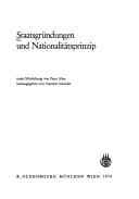 Tapa de Staatsgründungen und Nationalitätsprinzip