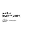 Tapa de Knuteskrift