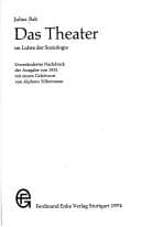 Tapa de Das Theater im Lichte der Soziologie